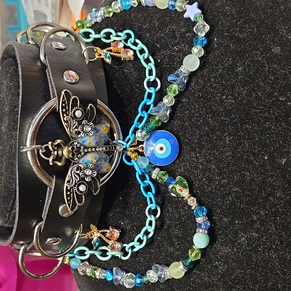 Whimsigoth Butterfly Charm Necklace